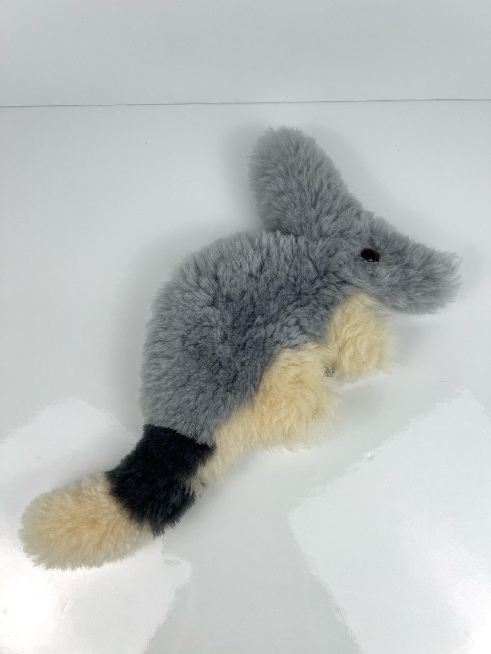Flat Friends Australian Sheepskin Bilby Soft Baby Comforter Toy O/S Hand Crafted